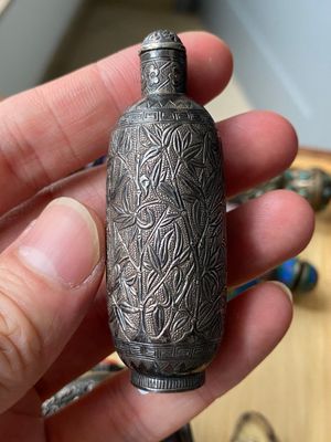 Six tabatières en argent et émaux cloisonnés, Chine, 19/20ème — photo 13