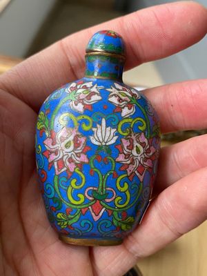 Six tabatières en argent et émaux cloisonnés, Chine, 19/20ème — photo 16