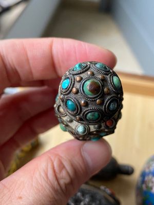 Six tabatières en argent et émaux cloisonnés, Chine, 19/20ème — photo 22