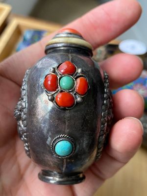 Six tabatières en argent et émaux cloisonnés, Chine, 19/20ème — photo 4