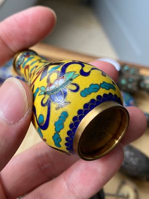 Six tabatières en argent et émaux cloisonnés, Chine, 19/20ème — photo 10