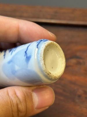 Six tabatières en porcelaine de Chine en bleu et blanc, 19ème — photo 25
