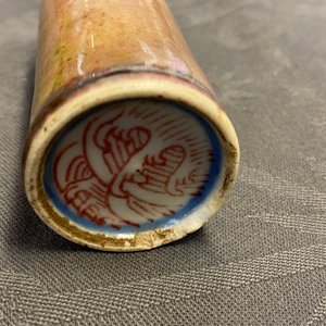 Six tabatières en porcelaine de Chine en bleu et blanc et rouge de cuivre, 19/20ème — photo 14