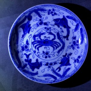 Six tasses et soucoupes en porcelaine de Chine bleu et blanc et céladon, Kangxi — photo 15
