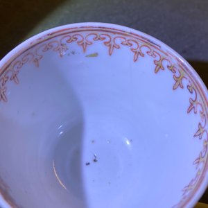 Six tasses et soucoupes en porcelaine de Chine famille rose à décor mandarin, Qianlong — photo 19