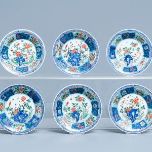 Six tasses et soucoupes en porcelaine de Chine famille verte, Kangxi — photo 2