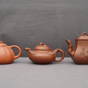 Six théières couvertes en grès de Yixing, Chine, 19ème — photo 34