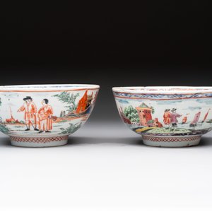 Six varied Chinese European-decorated wares, Kangxi/Qianlong — foto 16