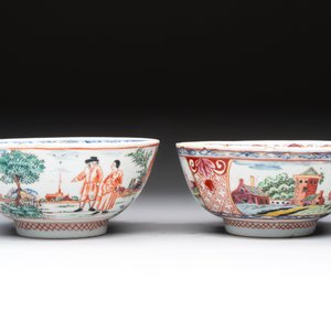 Six varied Chinese European-decorated wares, Kangxi/Qianlong — foto 19