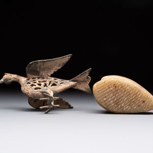 Six various bronze, stone and ceramic wares, Iran/Egypt/Roman/China, 1st C. and later — 照片 13