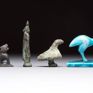 Six various bronze, stone and ceramic wares, Iran/Egypt/Roman/China, 1st C. and later — 照片 5