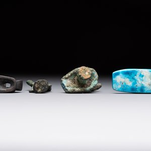Six various bronze, stone and ceramic wares, Iran/Egypt/Roman/China, 1st C. and later — 照片 7