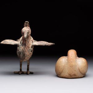 Six various bronze, stone and ceramic wares, Iran/Egypt/Roman/China, 1st C. and later — 照片 8