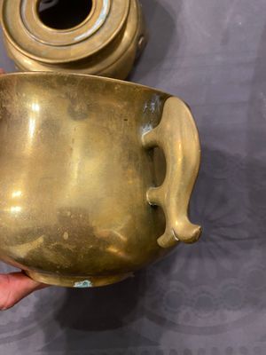 Six various Chinese bronze censers, 19/20th C. — photo 77
