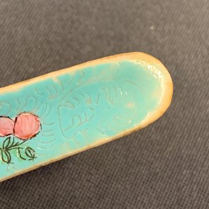 Six various Chinese enamelled spoons, 19/20th C. — photo 9