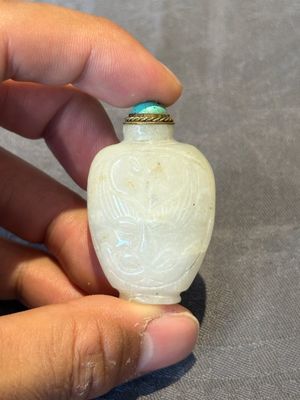 Six various Chinese hardstone and jade snuff bottles, 19/20th C. — 照片 22