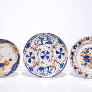 Six various Chinese Imari-style dishes and plates, Kangxi/Qianlong — 照片 5