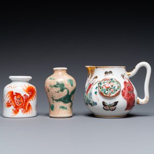 Six various Chinese vases and a 'Wu Shuang Pu' jug, 19/20th C. — photo 8