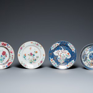 Sixteen Chinese famille rose plates, Yongzheng and later — 照片 8