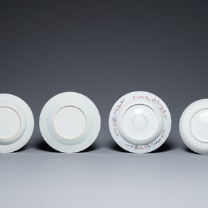 Sixteen Chinese famille rose plates, Yongzheng and later — 照片 9
