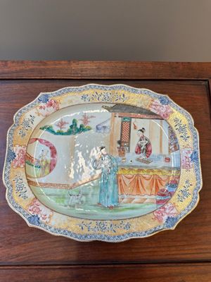 Soupière couverte sur son support en porcelaine de Chine famille rose de Canton à décor mandarin, Qianlong — photo 18