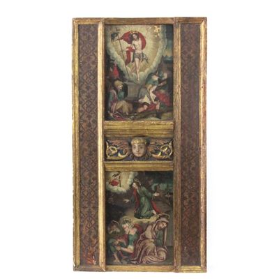Spanish School of the 17th C.: Two scenes from "The Resurrection"