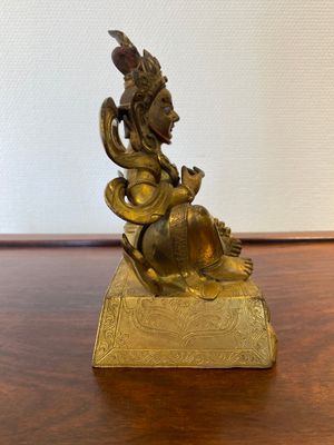 Statuette de Jambhala en bronze doré, Sino-Tibet, 18ème — photo 2