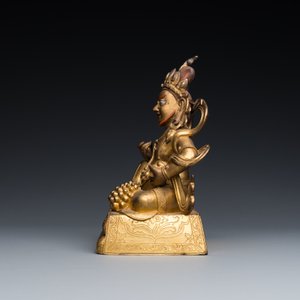 Statuette de Jambhala en bronze doré, Sino-Tibet, 18ème — photo 3