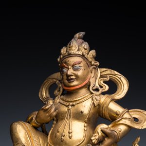 Statuette de Jambhala en bronze doré, Sino-Tibet, 18ème — photo 8