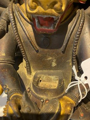 Statuette de Yamantaka en bronze doré, Sino-Tibet, probablement 17/18ème — photo 18
