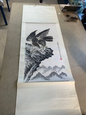Su Yunchang 蘇運昌 and Dong Liangguan 董良觀: 'Eagle', ink and colour on paper, 20th C. — foto 1