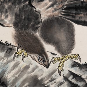 Su Yunchang 蘇運昌 and Dong Liangguan 董良觀: 'Eagle', ink and colour on paper, 20th C. — foto 10