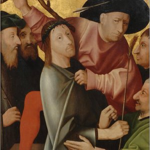 Suiveur de Jérôme Bosch (ca. 1450–1516): Le Christ moqué (Le Couronnement d'épines), huile sur panneau — photo 13