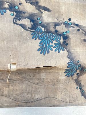 Suiveur de Lu Ji 呂紀 (1439-1505): 'Aigle et lever du soleil', encre et couleur sur soie, Ming ou postérieur — photo 17