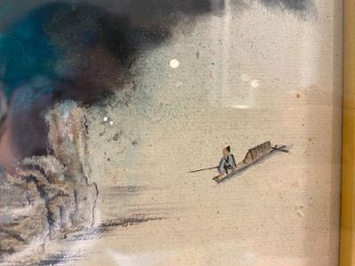 Suiveur de Zhang Daqian 張大千 (1898-1983): 'Paysage', encre et couleurs sur papier — photo 11