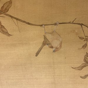 Sun Jia Shou (20th C.), ink and color on silk: 'Blossoming branches with birds and insects', dated 1936 — photo 13