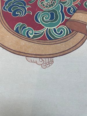 Sun Yunsheng 孫雲生 (1918-2000): 'Dancing female', ink and colour on paper, dated 1979 — foto 10