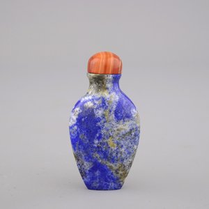 Tabatière chinoise en lapis lazuli poli — photo 1