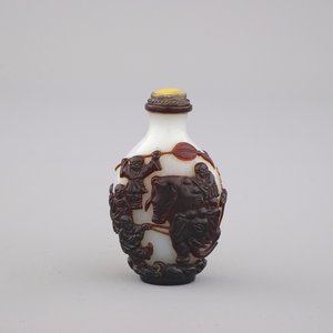 Tabatière chinoise en verre de Pékin — photo 1