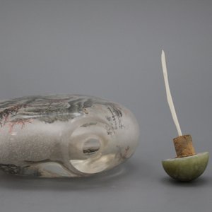 Tabatière chinoise peint sous verre, 20e — photo 1