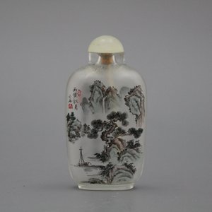 Tabatière chinoise peint sous verre, 20e — photo 1