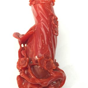 Tabatière chinoise sculptée en corail — photo 4