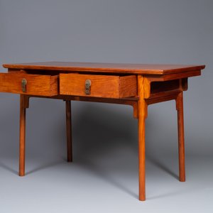 Table en bois huanghuali à deux tiroirs, Chine 19/20ème — photo 2