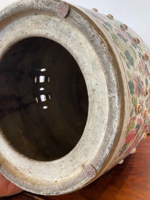 Tabouret en porcelaine de Chine famille rose, 19ème — photo 10