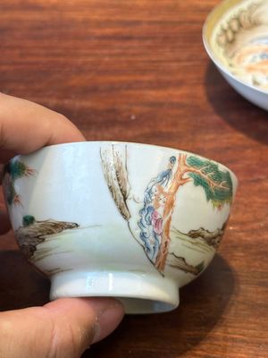 Tasse et soucoupe en porcelaine de Chine famille rose à décor 'Don Quichotte', 18/19ème — photo 11