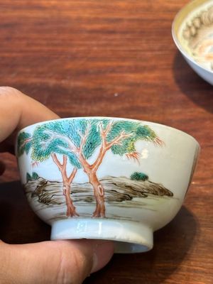 Tasse et soucoupe en porcelaine de Chine famille rose à décor 'Don Quichotte', 18/19ème — photo 12