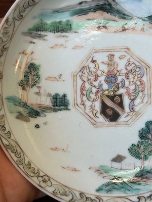 Tasse et soucoupe en porcelaine de Chine famille rose aux armes de Beekman de Zélande pour le marché hollandais, Yongzheng — photo 12