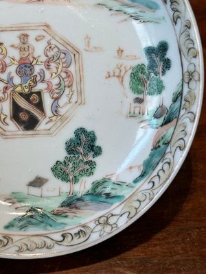 Tasse et soucoupe en porcelaine de Chine famille rose aux armes de Beekman de Zélande pour le marché hollandais, Yongzheng — photo 13