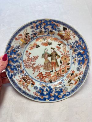 TBC A pair of Chinese verte-Imari 'Governor Duff' plates, Yongzheng — foto 18