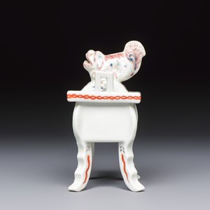 TBC price A Japanese kakiemon censer and cover, in a wooden box, Meiji, 19th C. — foto 3